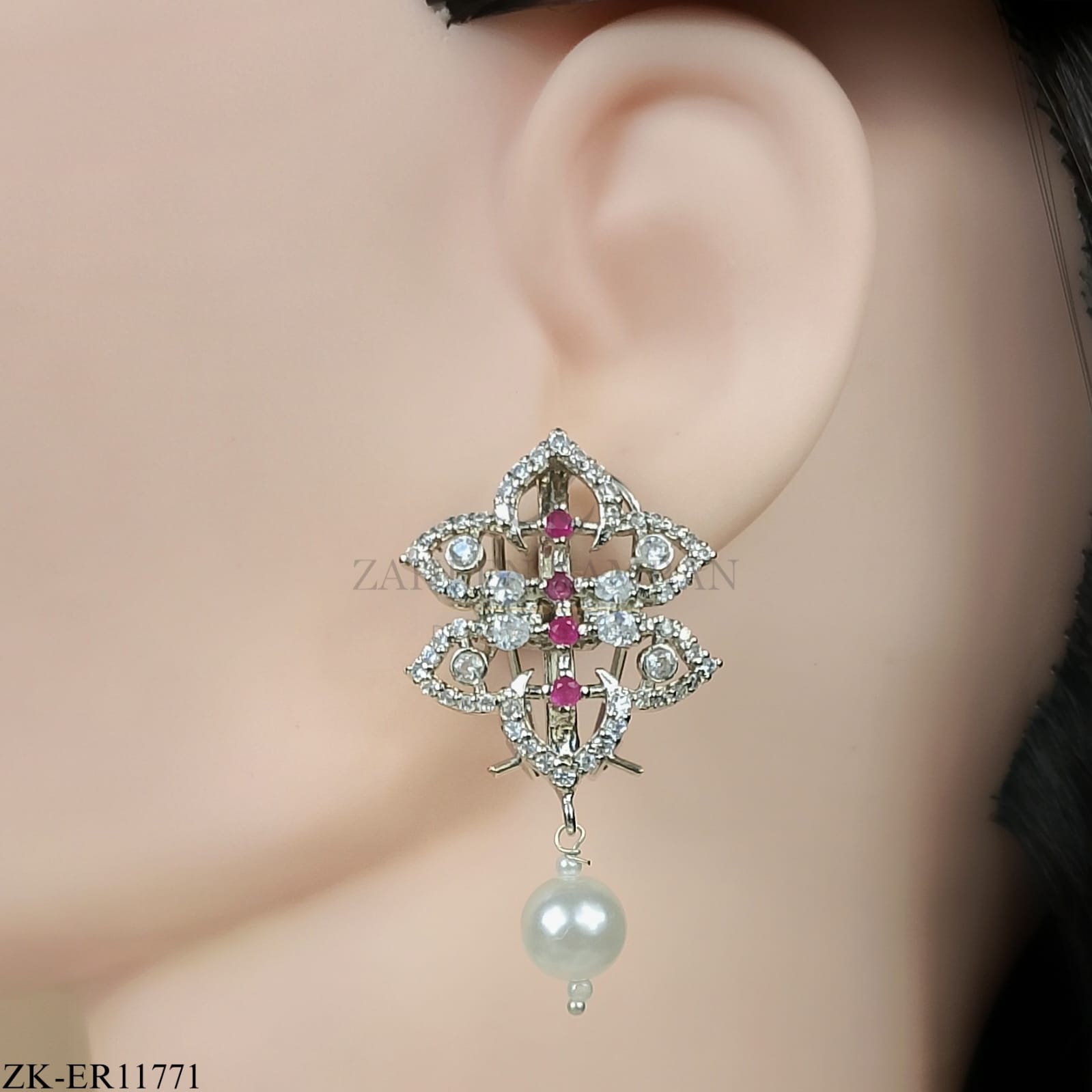 PINK ZIRCONIA EARRINGS