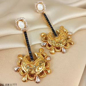 SAPPHIRE GOLDEN EARRINGS