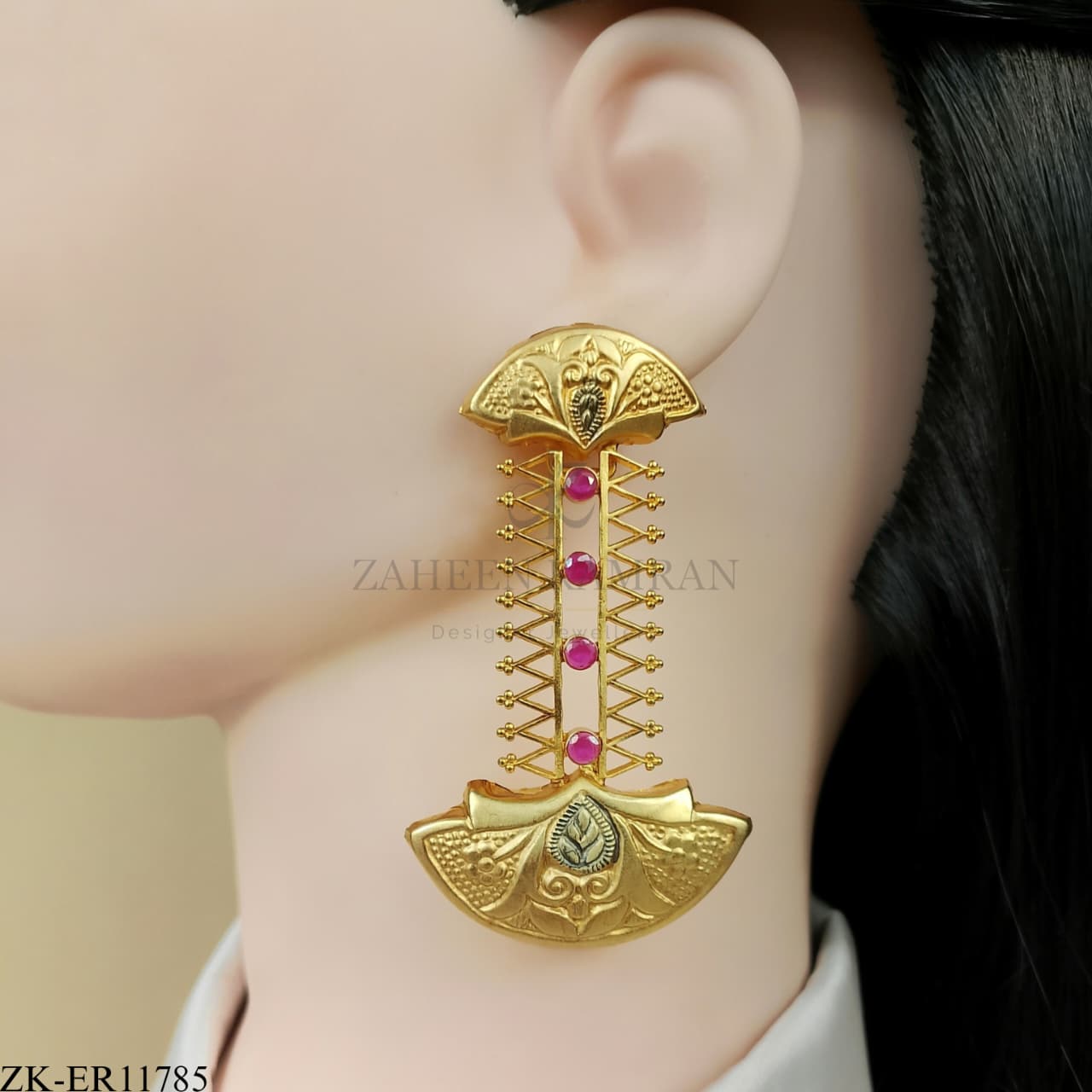 PINK ZIRCONIA EARRINGS