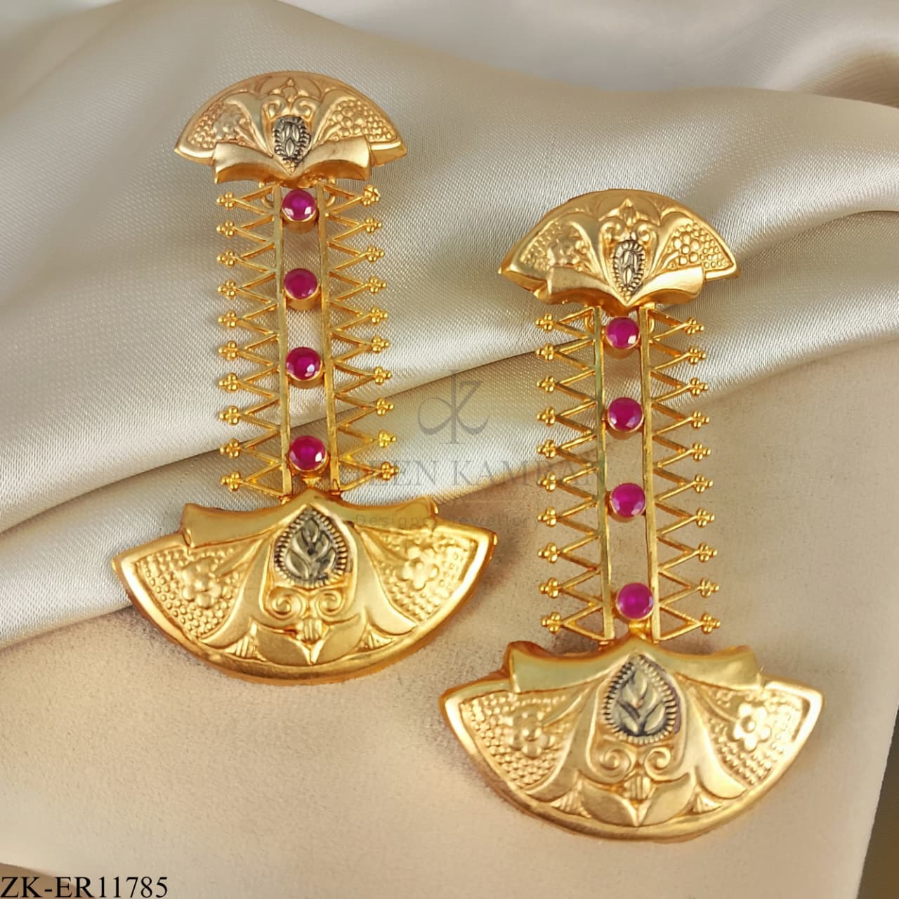 PINK ZIRCONIA EARRINGS