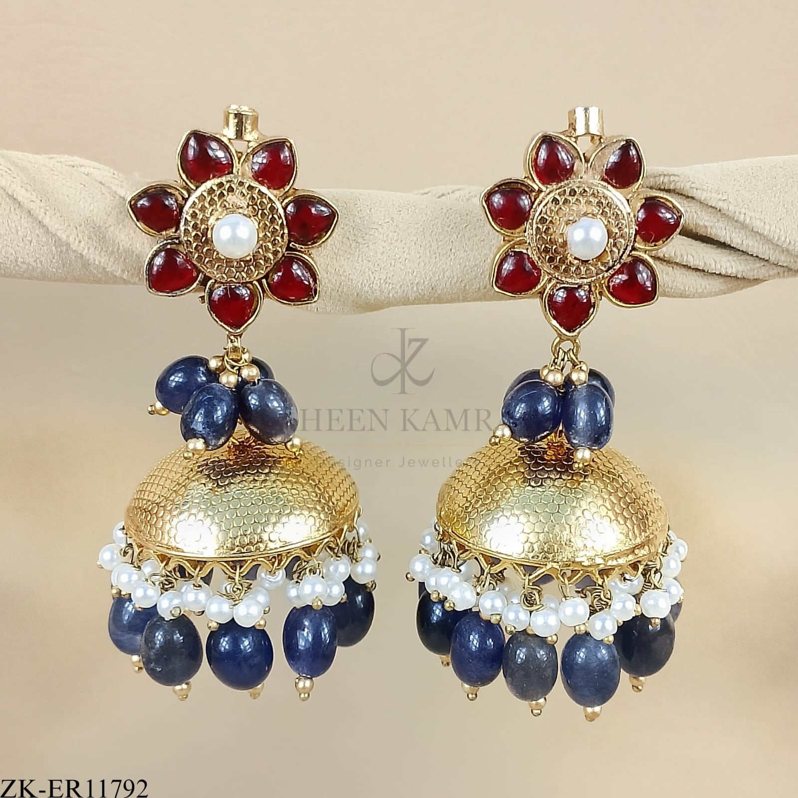 FLORA SAPPHIRE EARRINGS