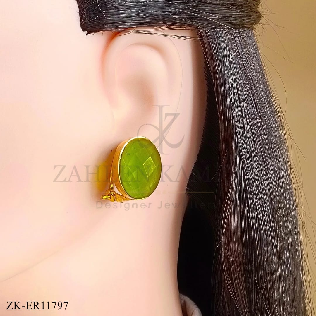 PERIDOT STONE EARRINGS