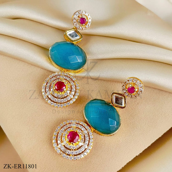 AQUA STONE EARRINGS