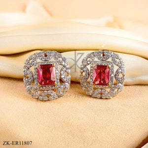 PINK ZIRCONIA EARRINGS