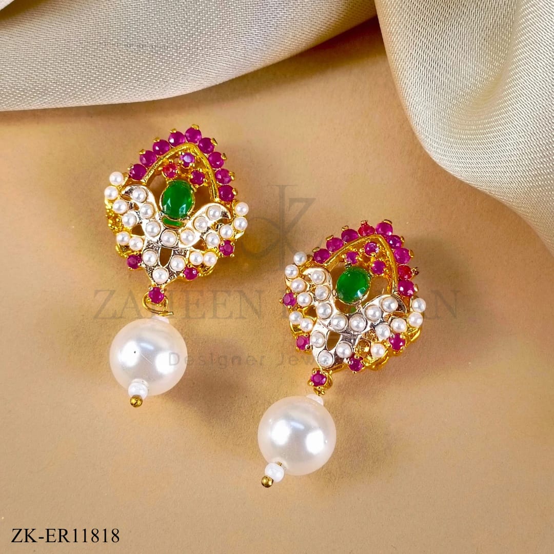 PINK ZIRCONIA EARRINGS