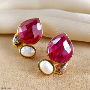 PINK ZIRCONIA EARRINGS