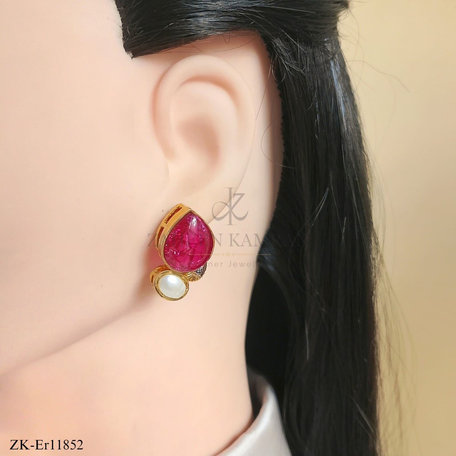 PINK ZIRCONIA EARRINGS