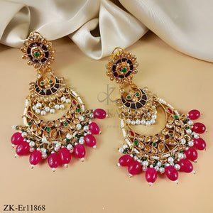 PINK ZIRCONIA EARRINGS