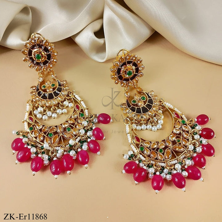 PINK ZIRCONIA EARRINGS