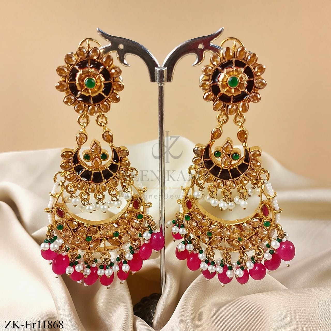 PINK ZIRCONIA EARRINGS