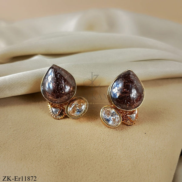 COFFEE STONES EARRINGS