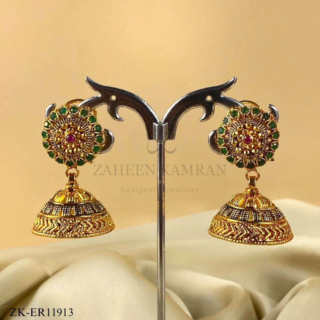 ANTIQUE EMERALD EARRINGS
