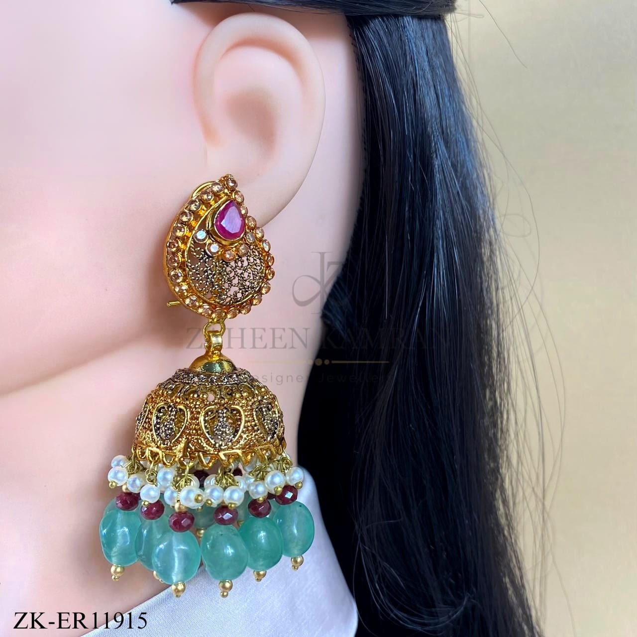 PINK ZIRCONIA EARRINGS