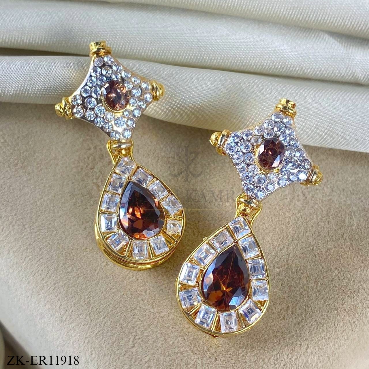 COFFEE STONES EARRINGS