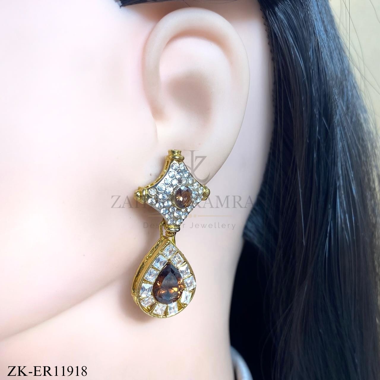 COFFEE STONES EARRINGS