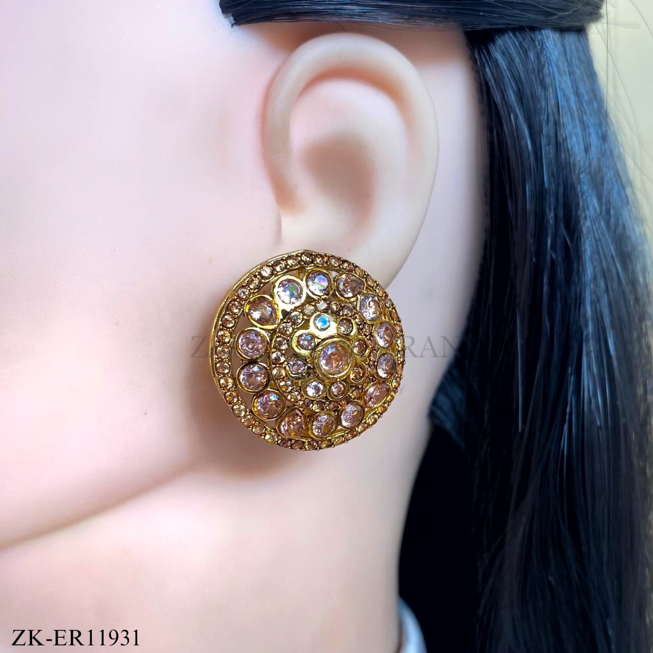 COFFEE STONES EARRINGS