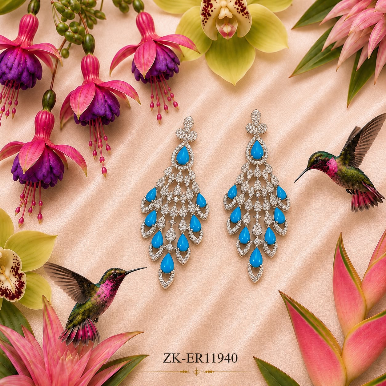 Feroza Stud Earrings