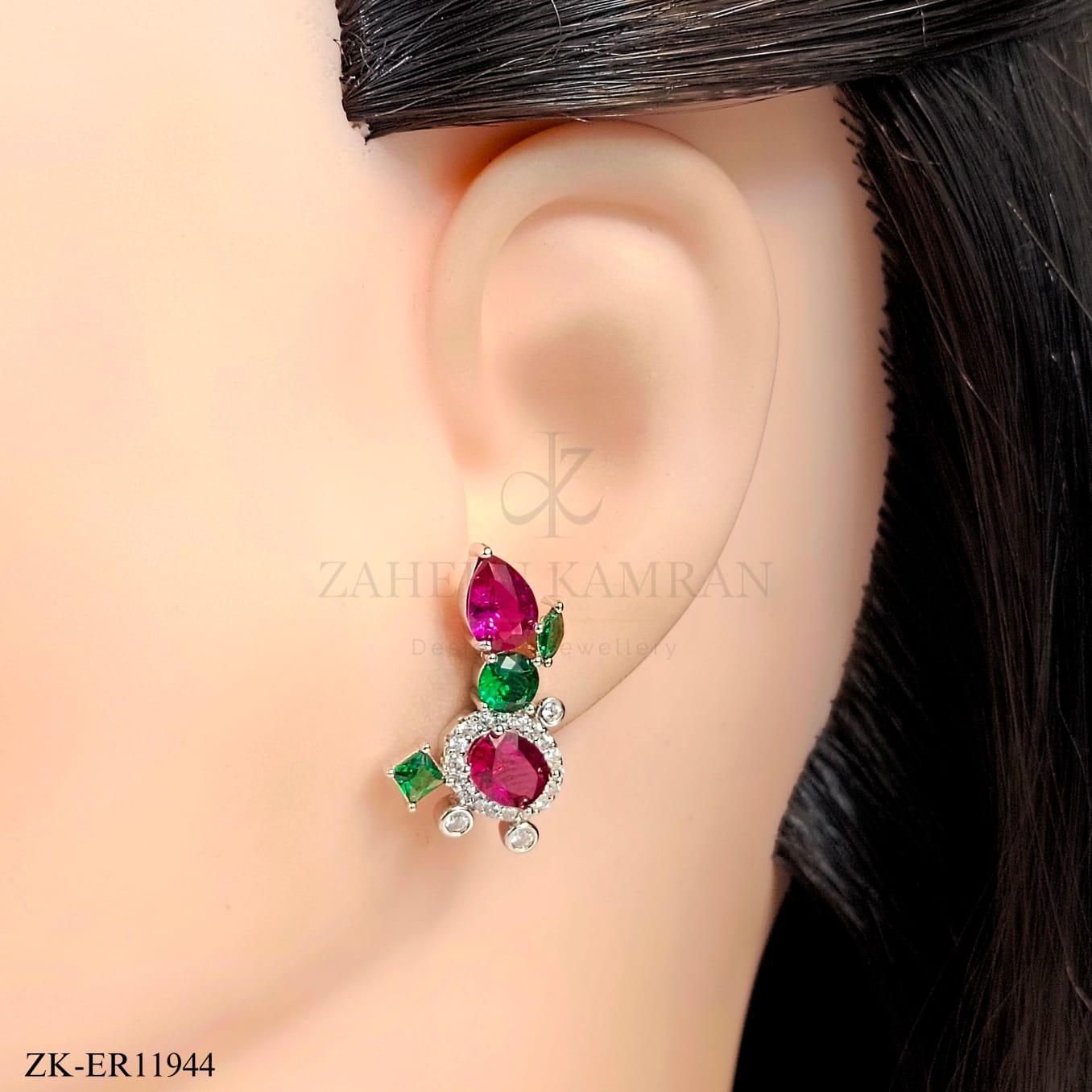 PINK ZIRCONIA EARRINGS
