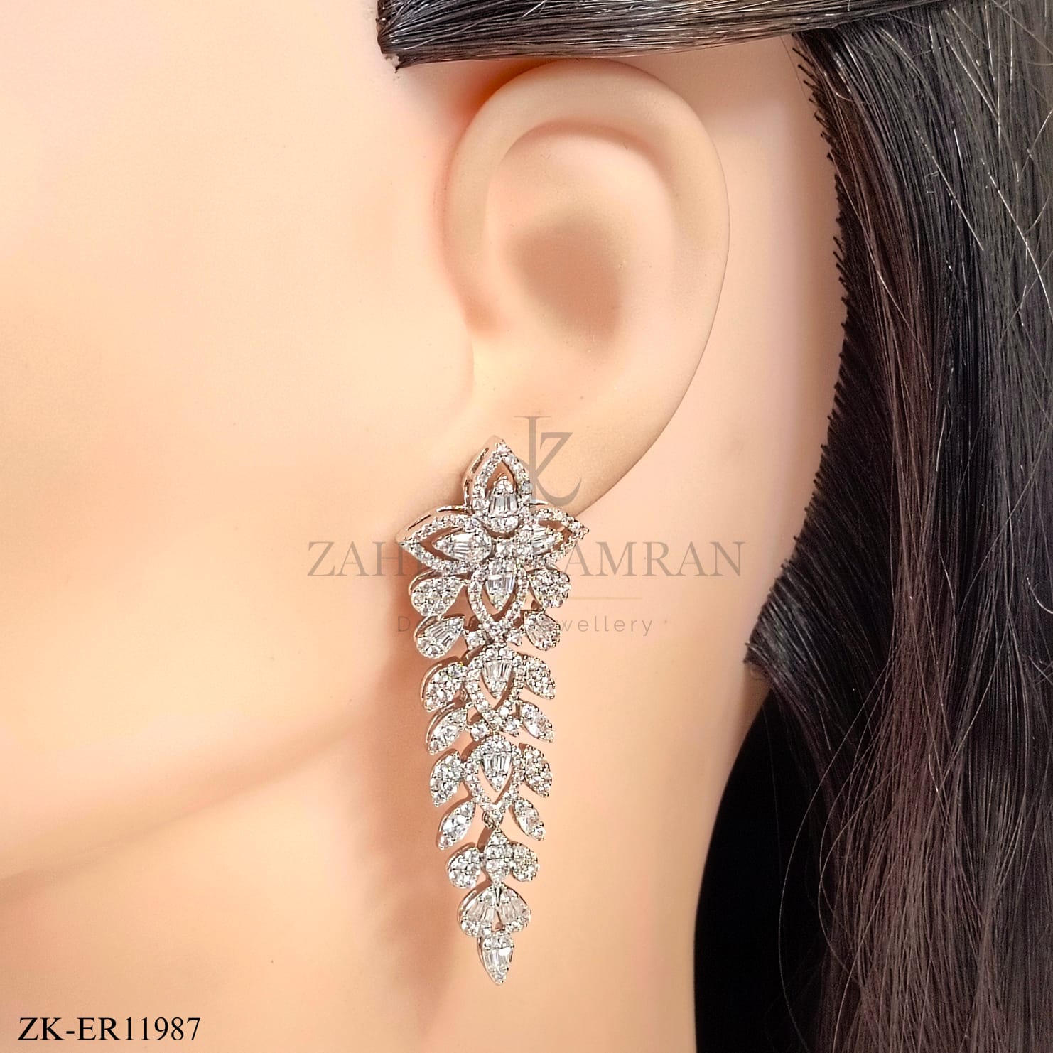 FLORET SILVER EARRINGS