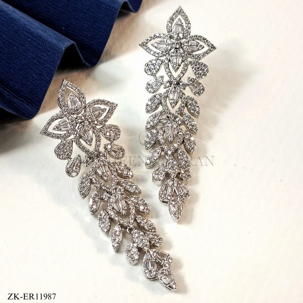 FLORET SILVER EARRINGS