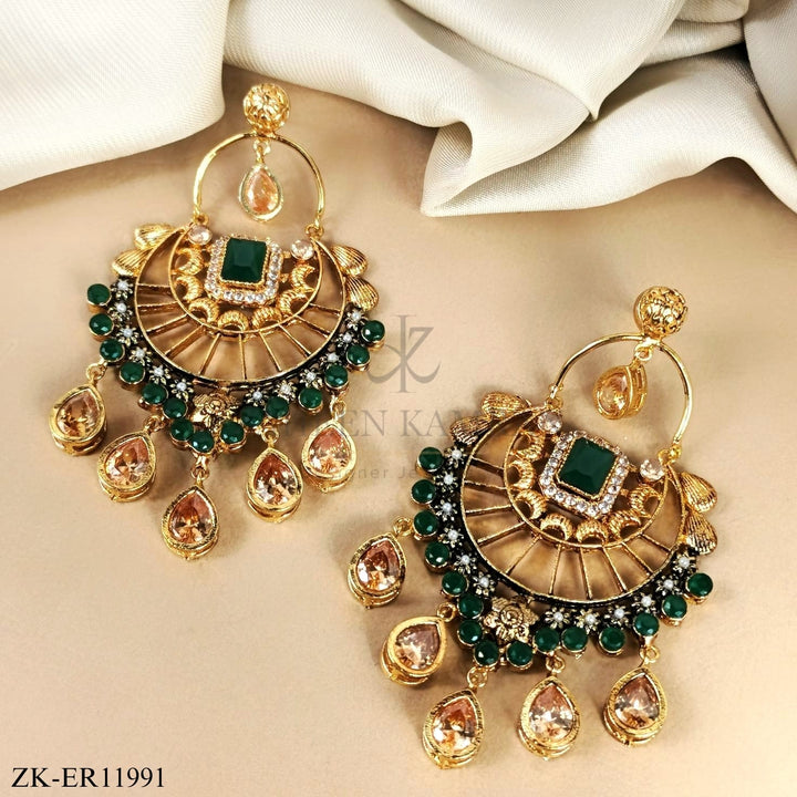 ANTIQUE EMERALD EARRINGS