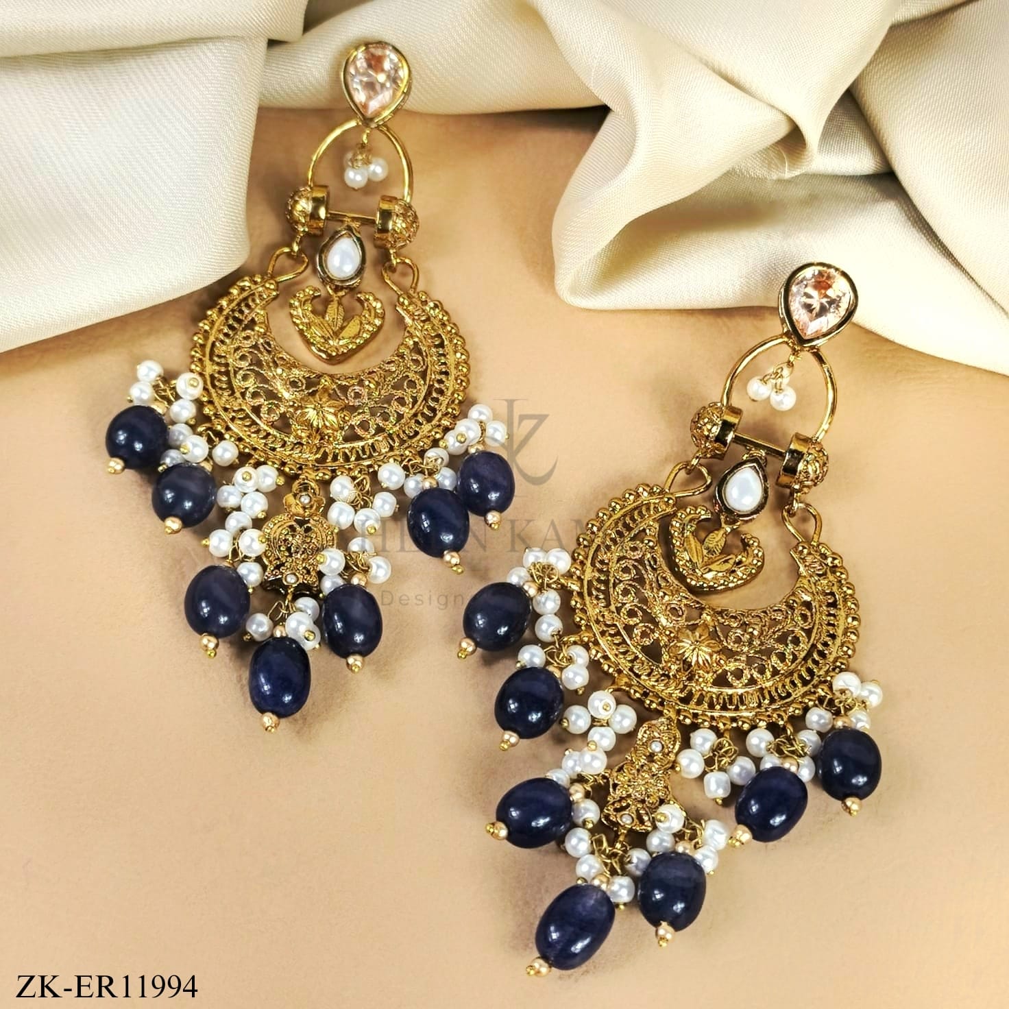 ANTIQUE SAPPHIRE EARRINGS