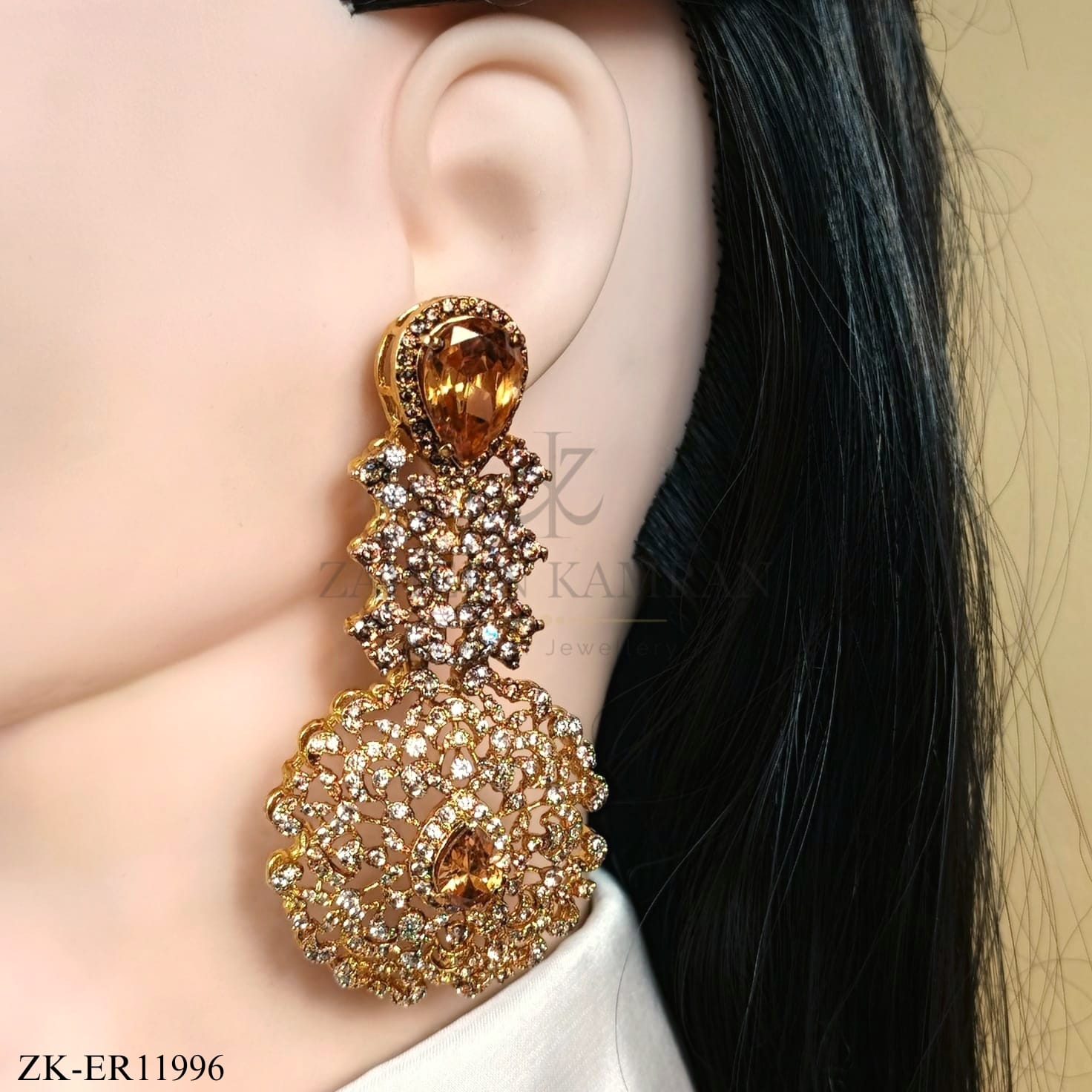 COFFEE STONES EARRINGS