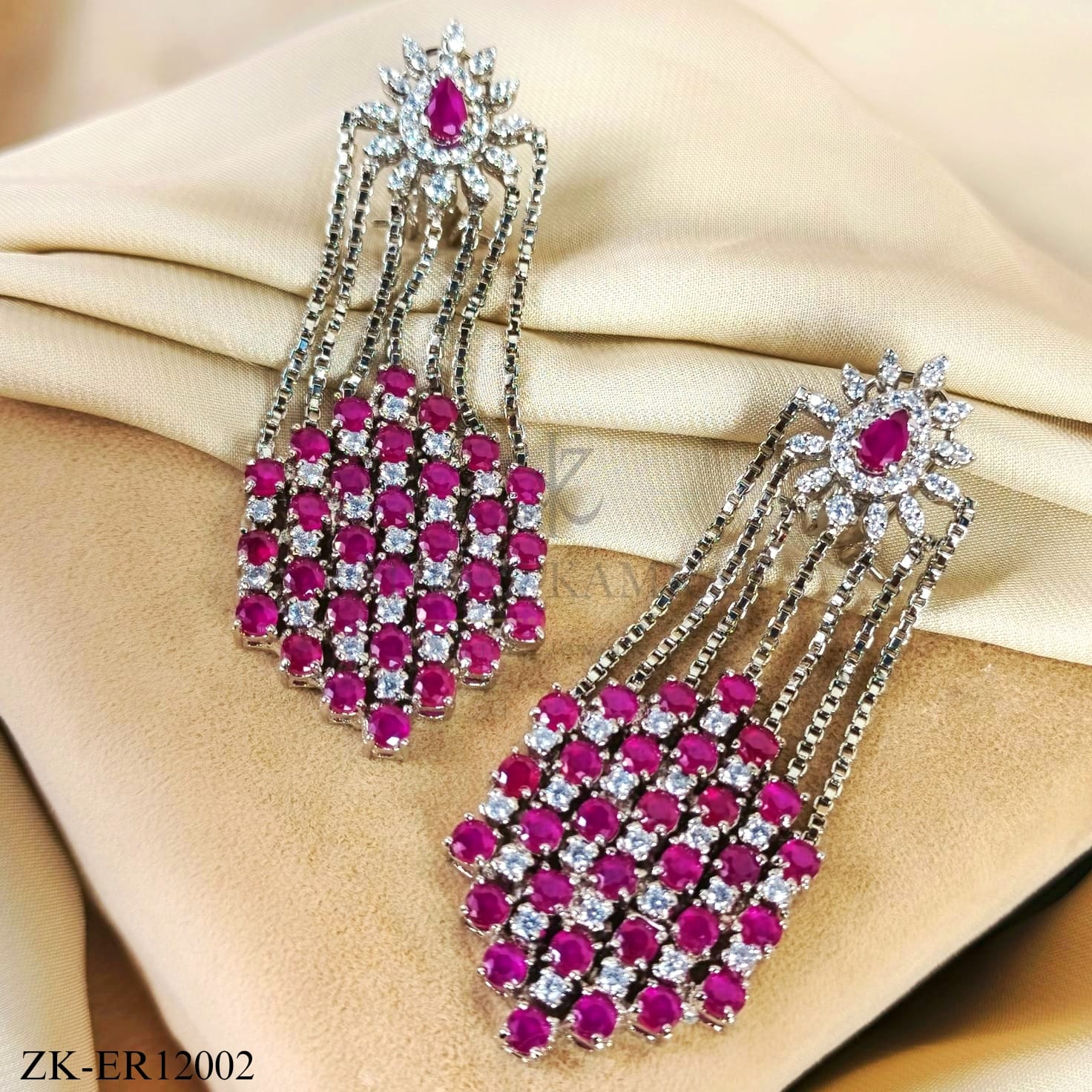 PINK ZIRCONIA EARRINGS
