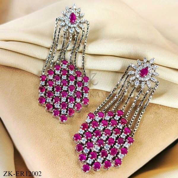 PINK ZIRCONIA EARRINGS