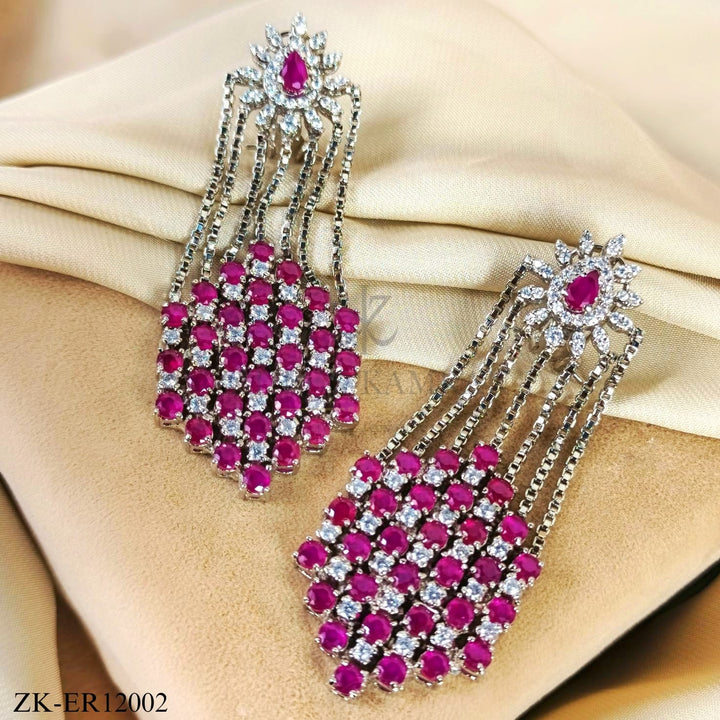 PINK ZIRCONIA EARRINGS