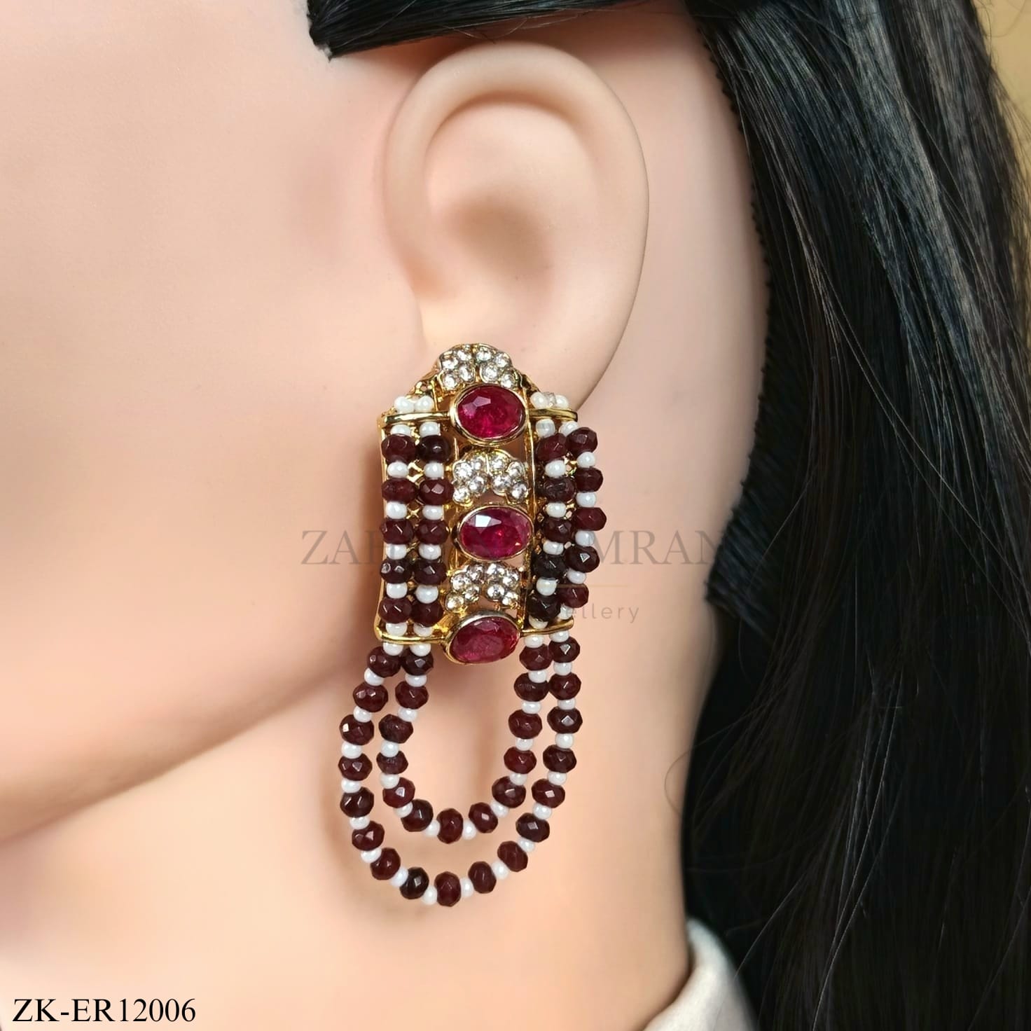 PINK ZIRCONIA EARRINGS