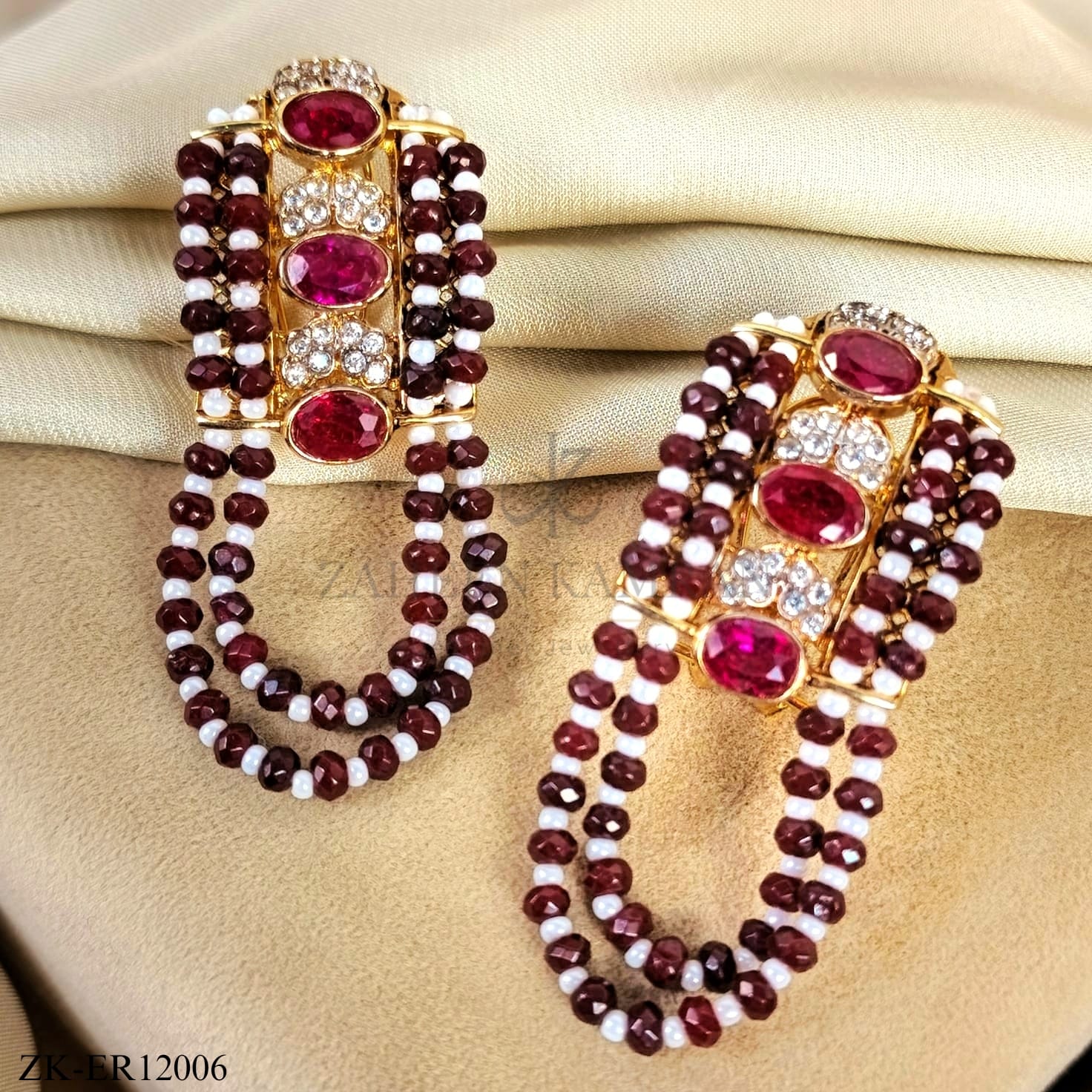 PINK ZIRCONIA EARRINGS