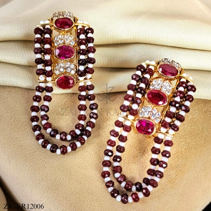 PINK ZIRCONIA EARRINGS