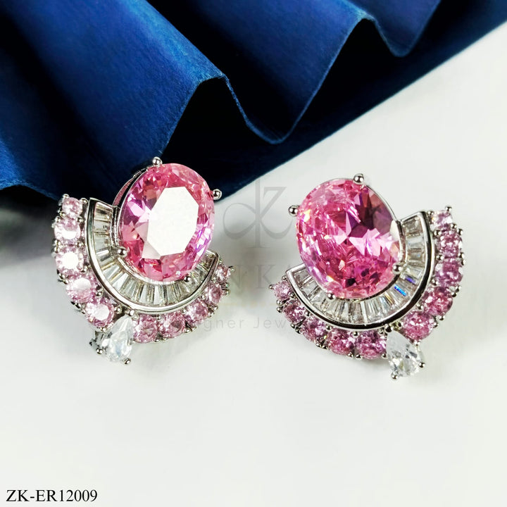 PINK ZIRCONIA EARRINGS