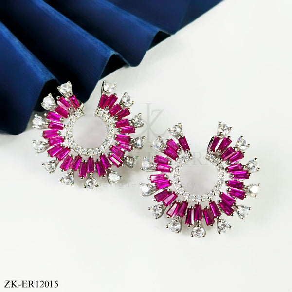 PINK ZIRCONIA EARRINGS