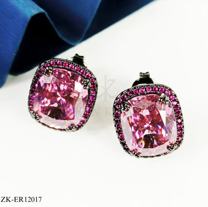 PINK ZIRCONIA EARRINGS