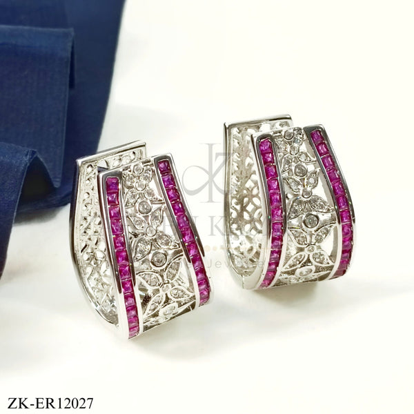 PINK ZIRCONIA EARRINGS