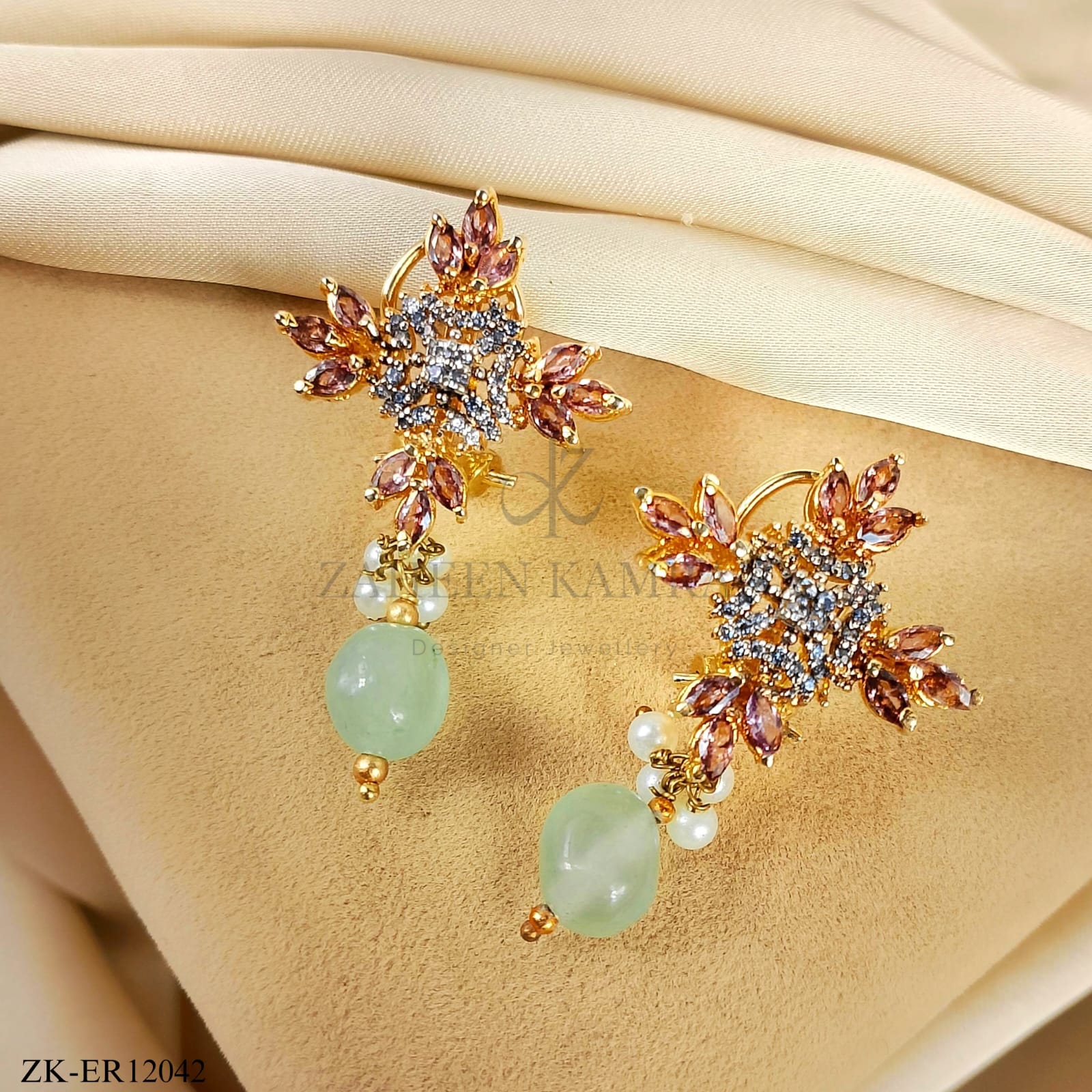 COFFEE STONES EARRINGS