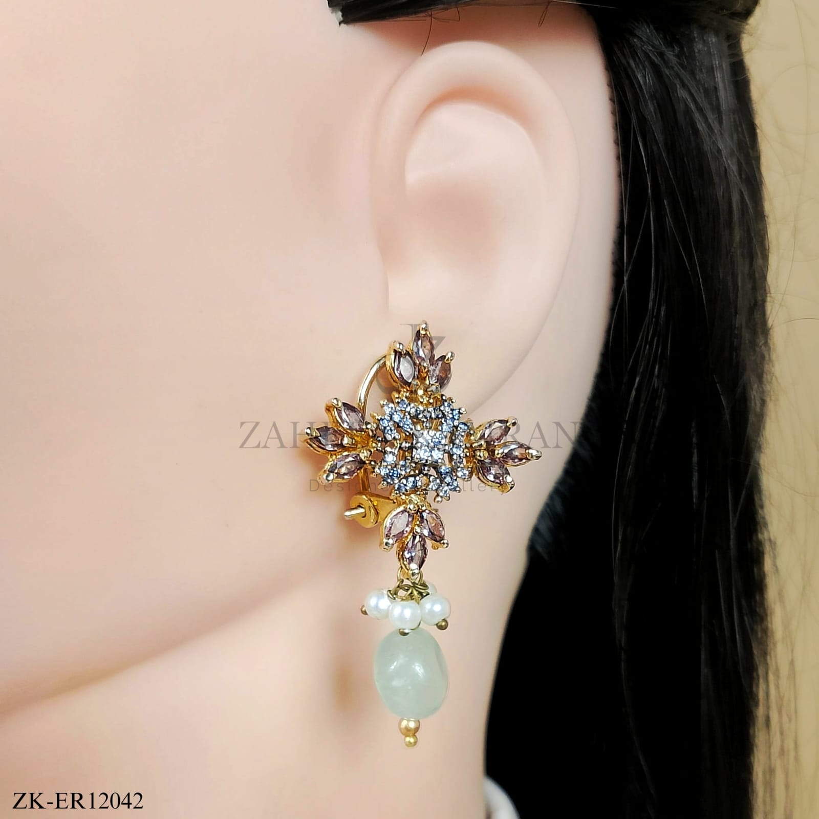 COFFEE STONES EARRINGS