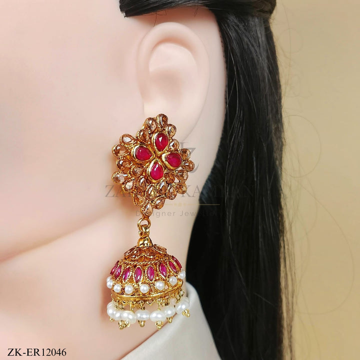 PINK ZIRCONIA EARRINGS