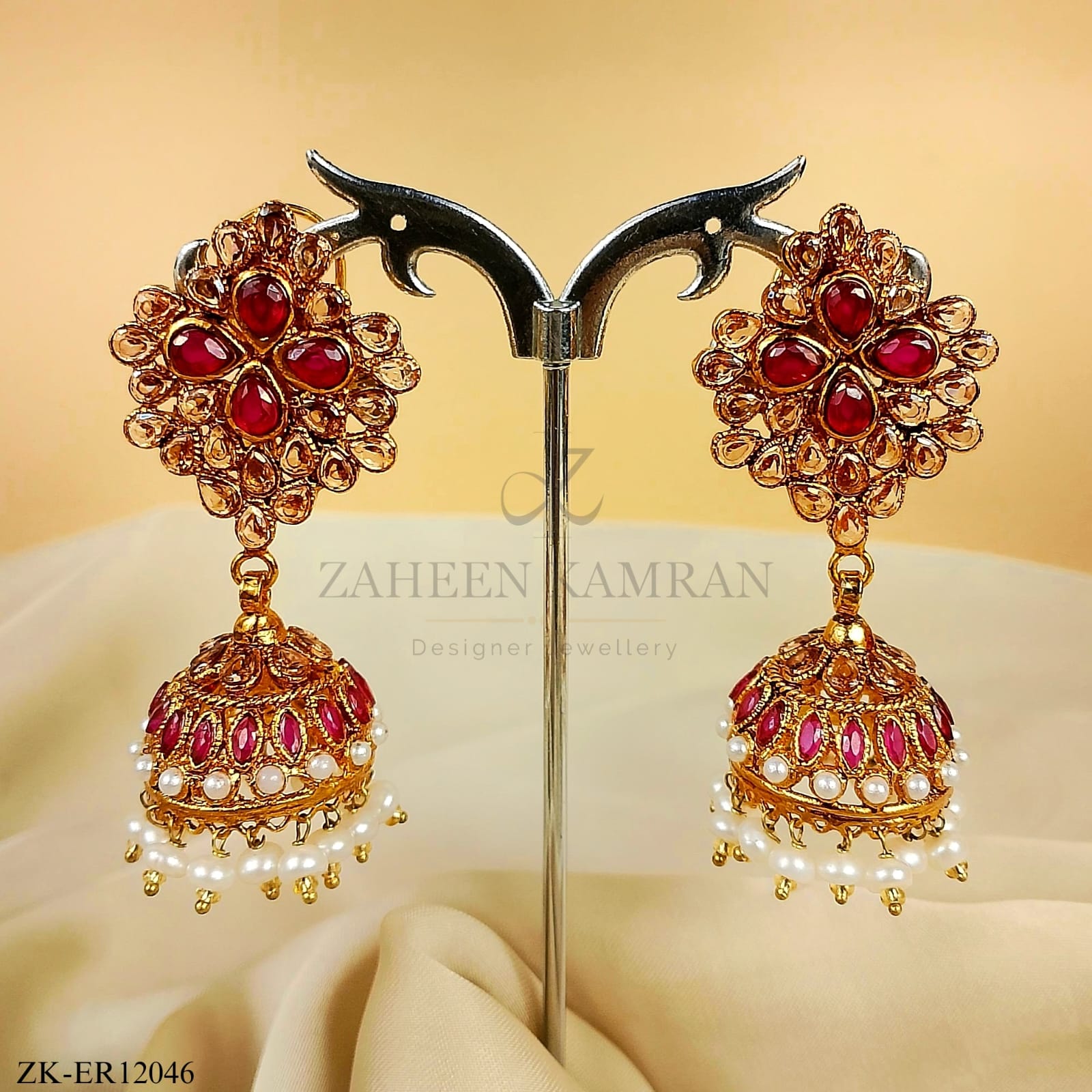 PINK ZIRCONIA EARRINGS