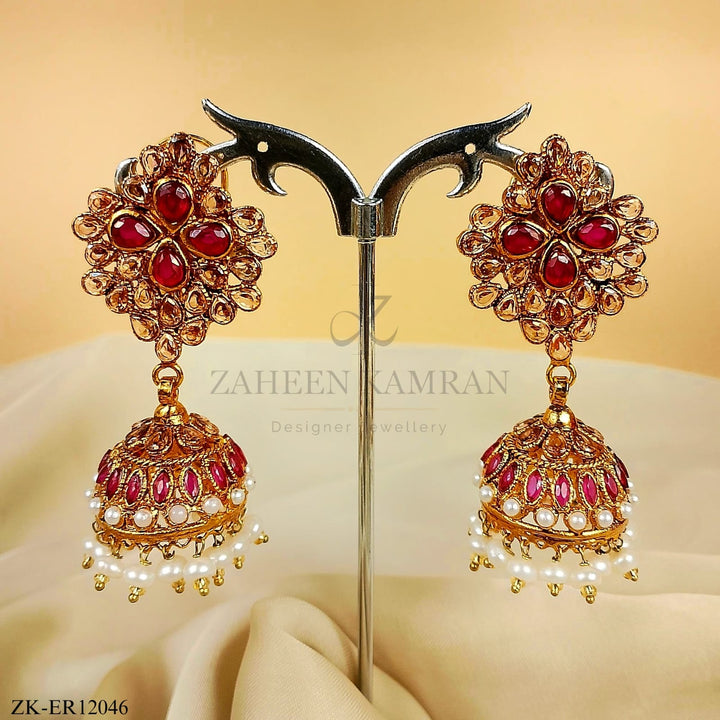 PINK ZIRCONIA EARRINGS