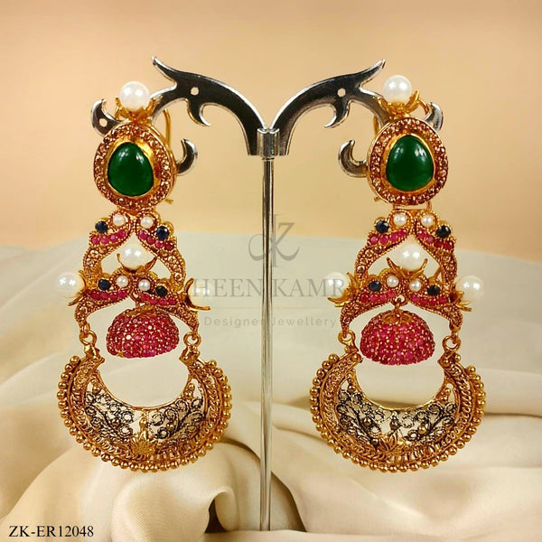 ANTIQUE EMERALD EARRINGS