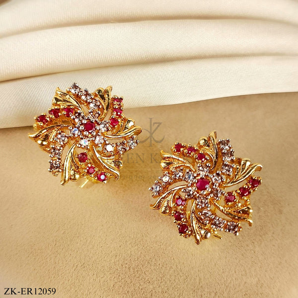 PINK ZIRCONIA EARRINGS