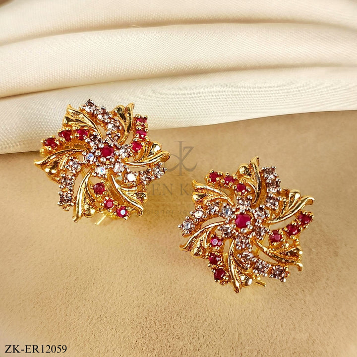 PINK ZIRCONIA EARRINGS