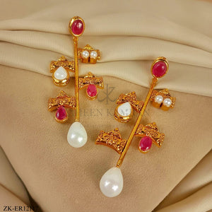 PINK ZIRCONIA EARRINGS