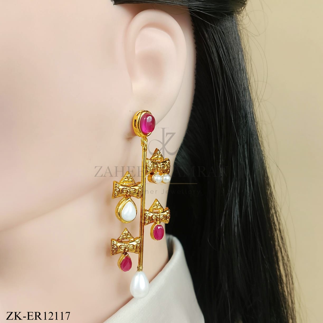 PINK ZIRCONIA EARRINGS