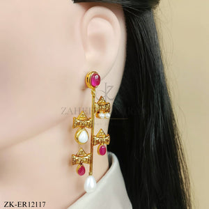 PINK ZIRCONIA EARRINGS