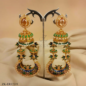 EMERALD FLORAL EARRINGS