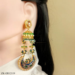 EMERALD FLORAL EARRINGS